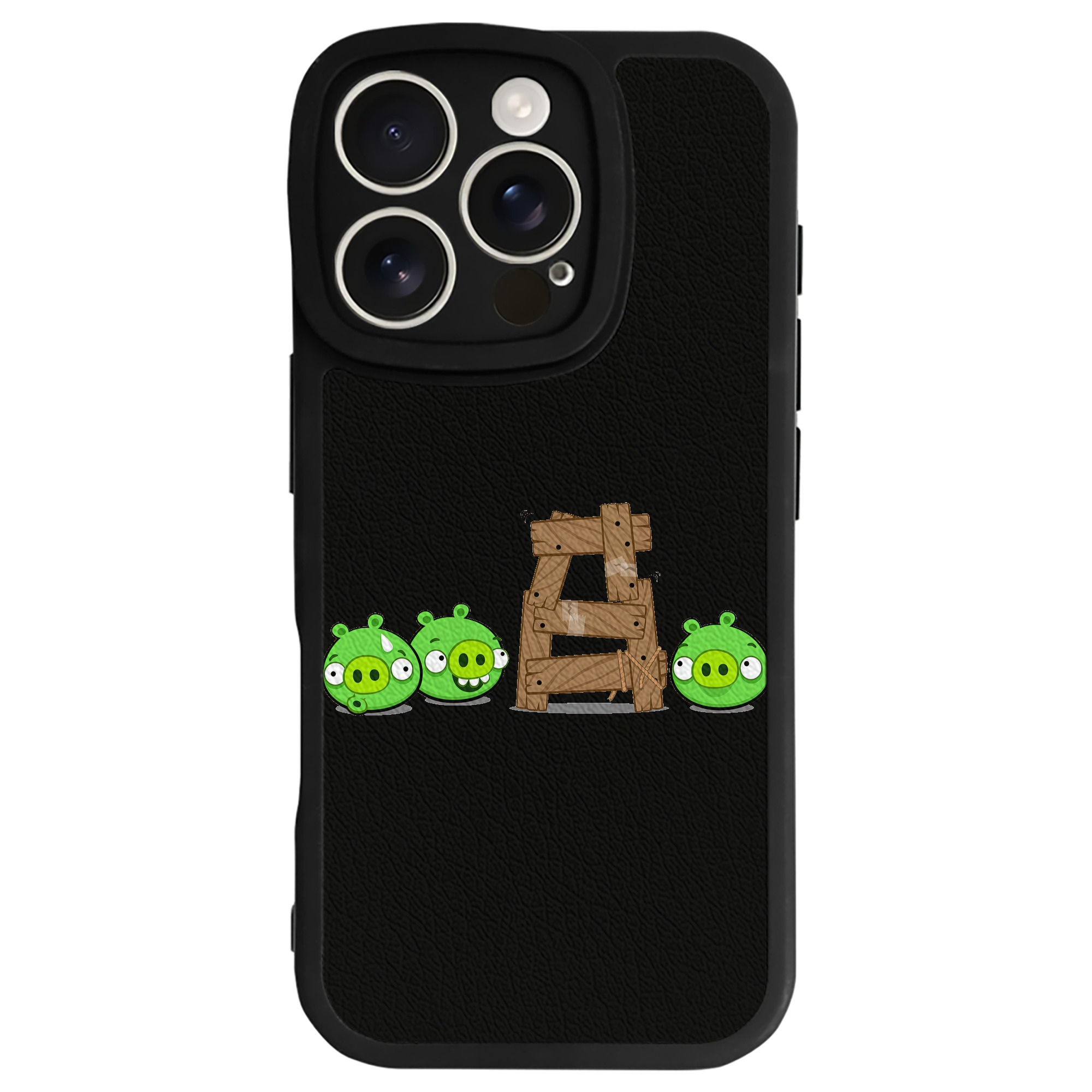 （画像用） Angry Birds アングリーバード 【iPhone 16シリーズ対応】シリコンスマホケース（レザー調） 材質：シリコン